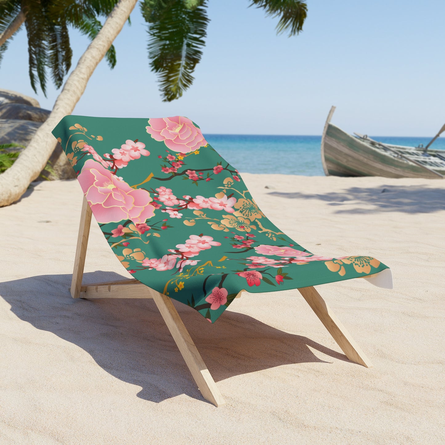 Floral Beach Towel, Tropical Towel for Beach Days, Summer Accessory, Poolside Fun, Relaxing Beach Days, Gift for Beach Lovers
