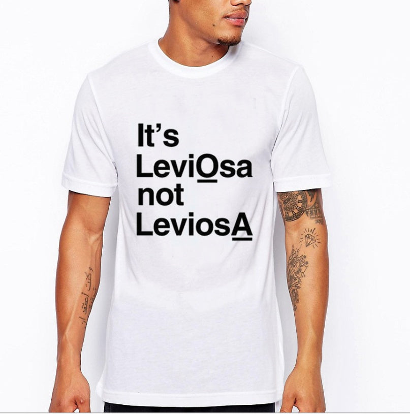 It's leviosas not leviosa personality T-shirts for men and women short sleeves