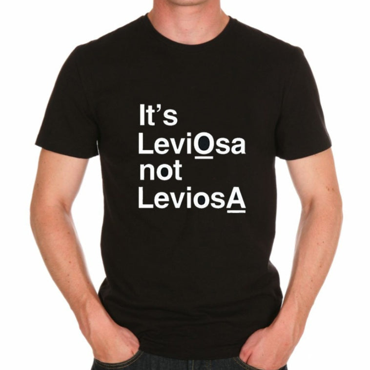 It's leviosas not leviosa personality T-shirts for men and women short sleeves