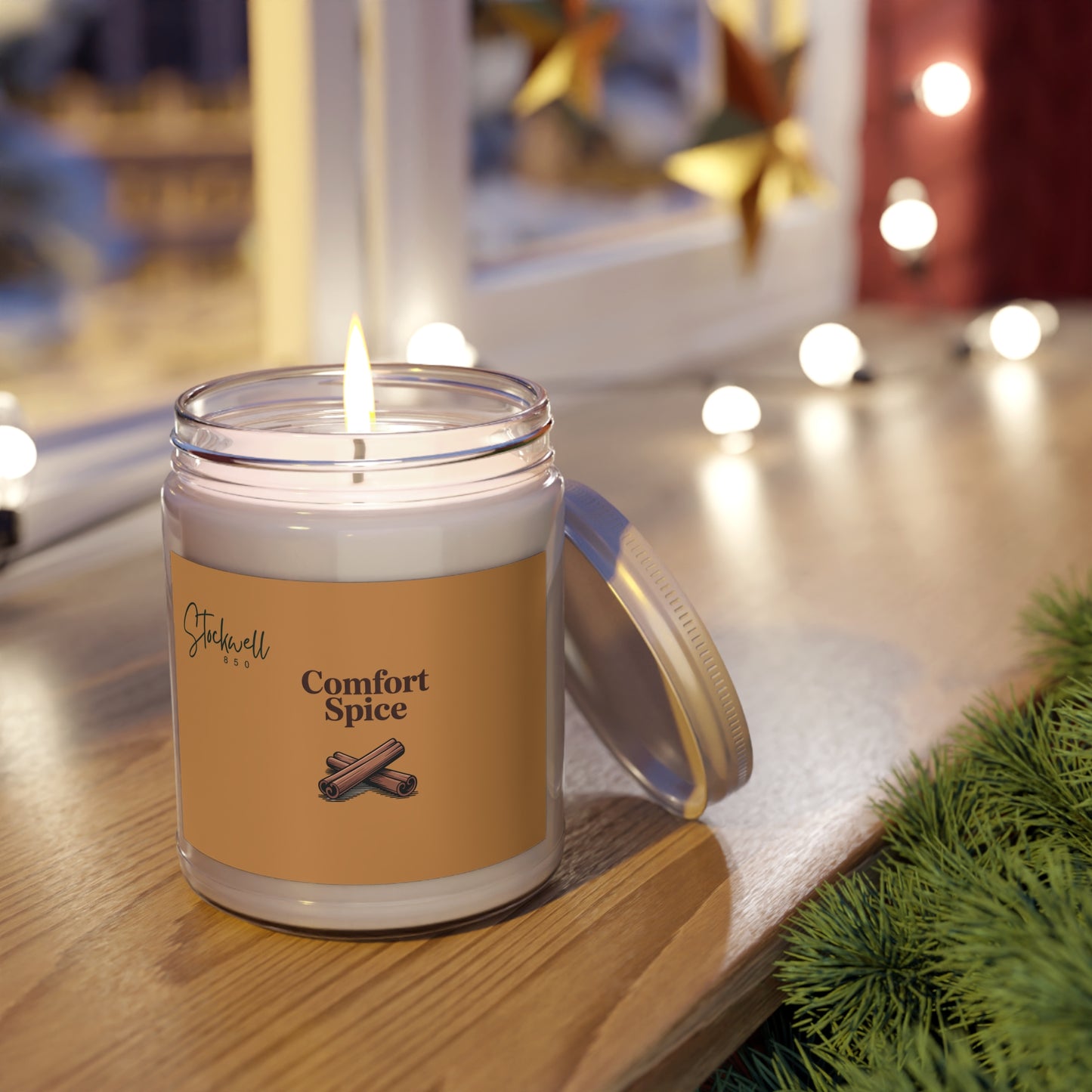 Comfort Spice Scented Candle - Cozy Home Decor, Relaxation Gift, Autumn Scents, Aromatherapy Candle, Holiday Fragrance