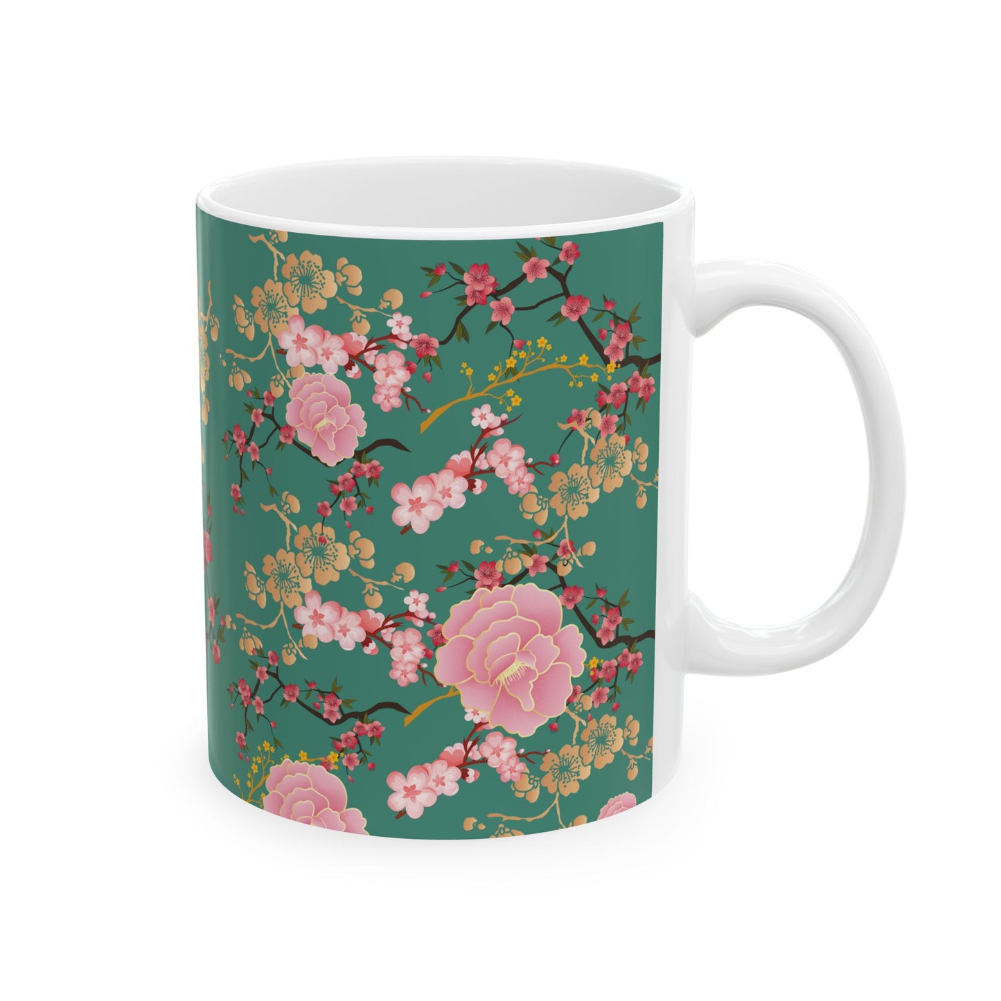 Floral Pattern Ceramic Mug - Perfect Gift for Tea Lovers, Mother's Day, Housewarming, Birthday, or Relaxation