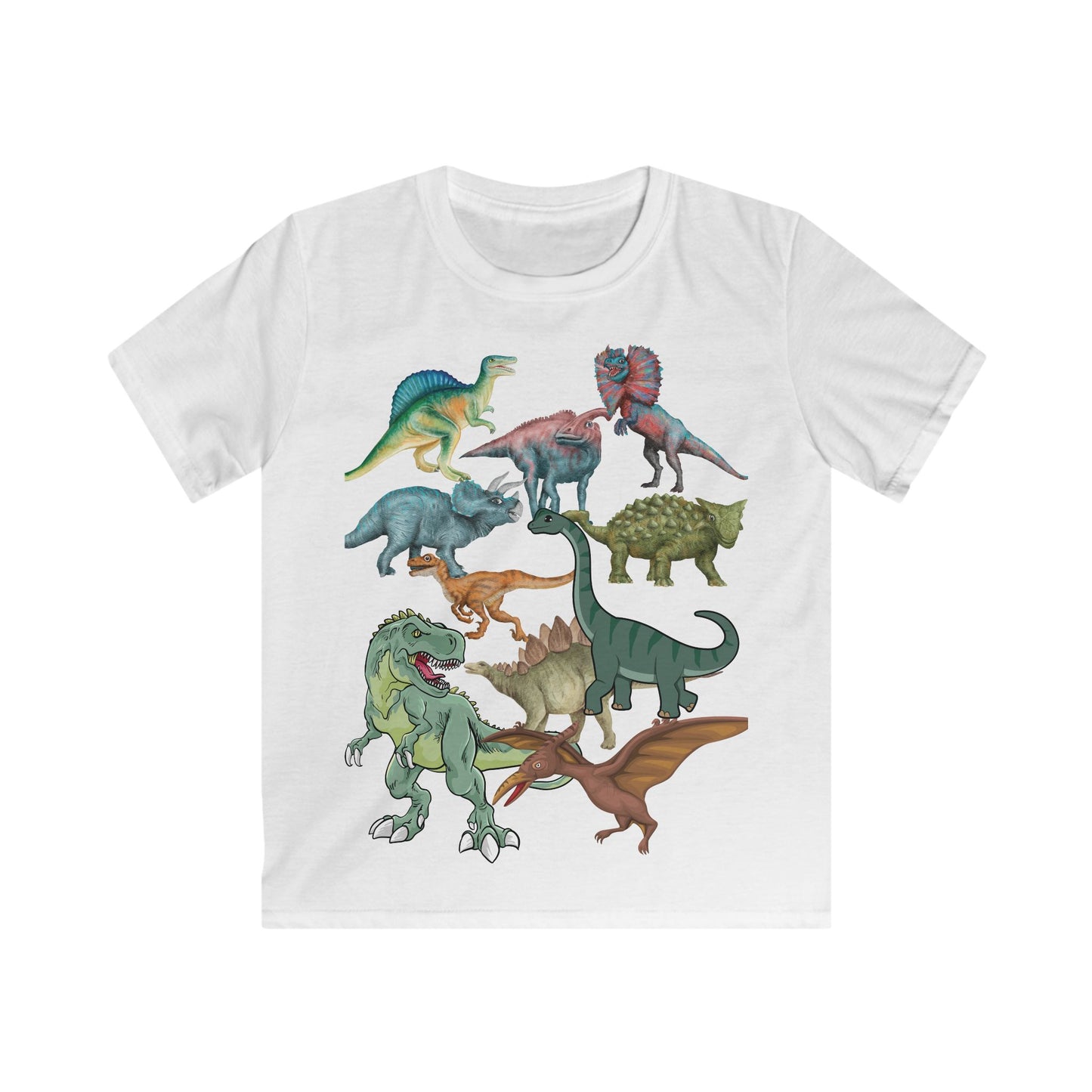 Dinosaur Adventure Kids Tee, Cute Dino T-Shirt, Children's Shirt, Dinosaur-Themed Outfit, Fun Summer Apparel, Birthday Gift for Kids
