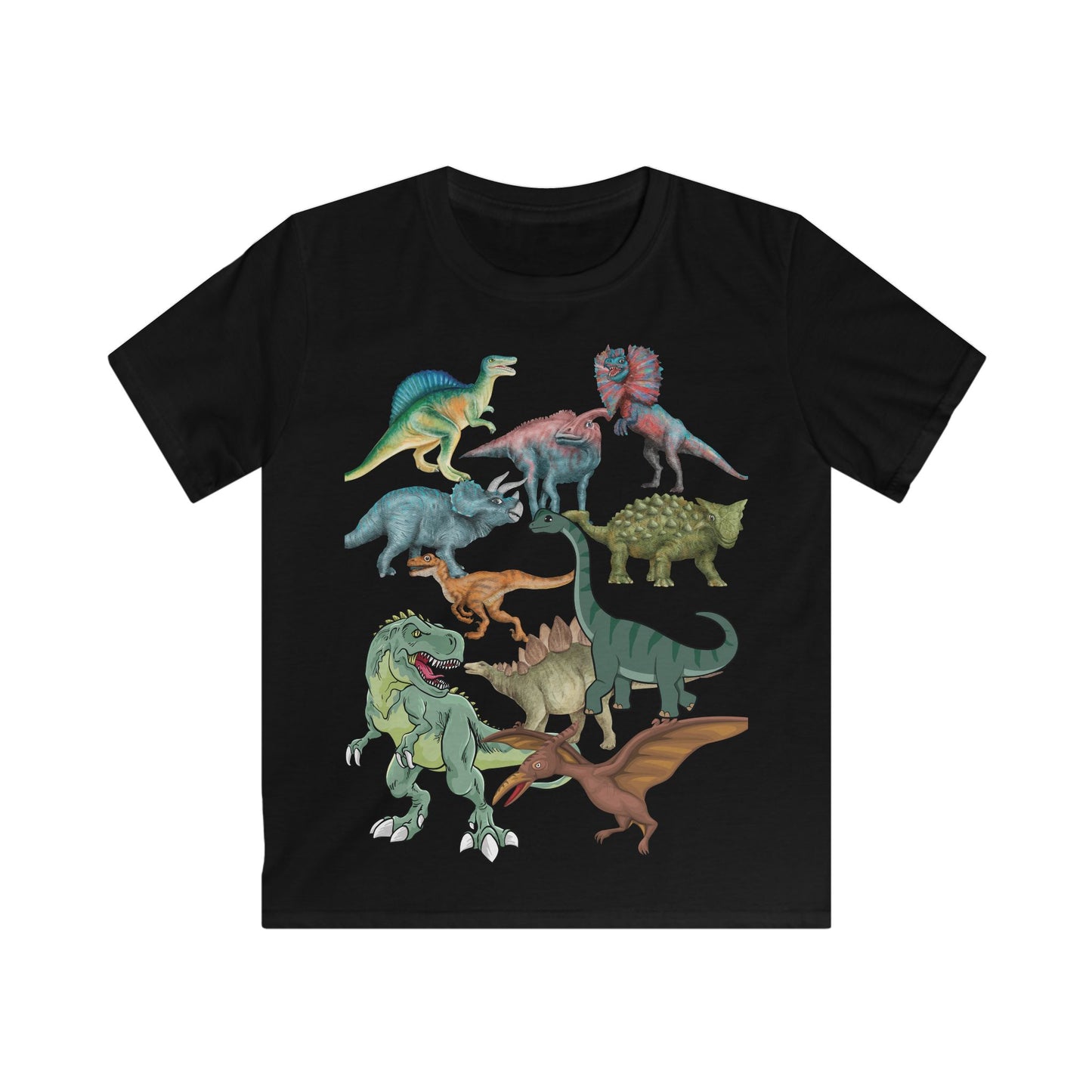 Dinosaur Adventure Kids Tee, Cute Dino T-Shirt, Children's Shirt, Dinosaur-Themed Outfit, Fun Summer Apparel, Birthday Gift for Kids