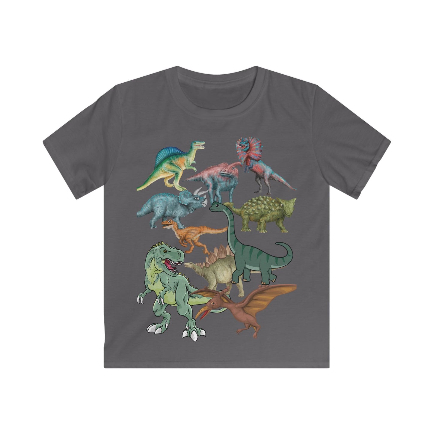 Dinosaur Adventure Kids Tee, Cute Dino T-Shirt, Children's Shirt, Dinosaur-Themed Outfit, Fun Summer Apparel, Birthday Gift for Kids
