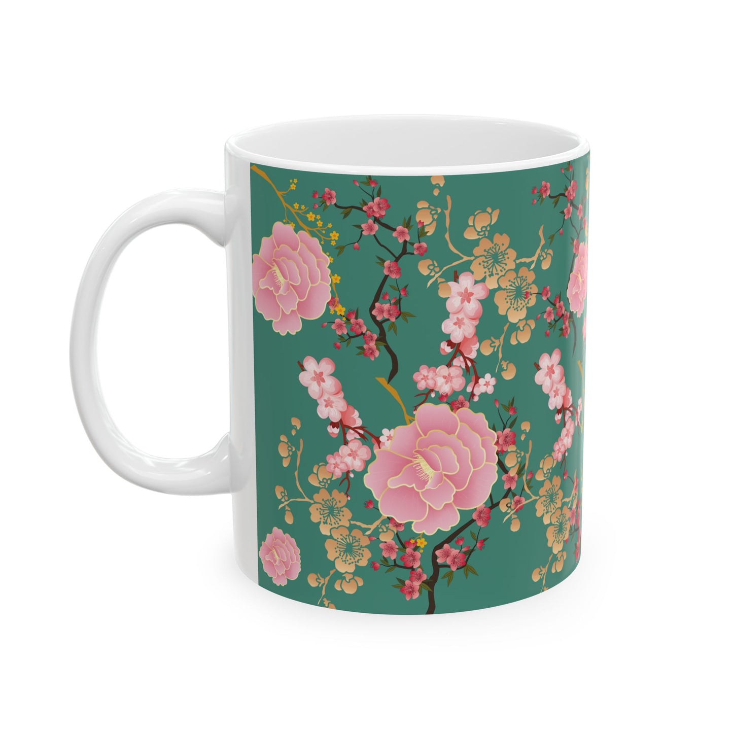 Floral Pattern Ceramic Mug - Perfect Gift for Tea Lovers, Mother's Day, Housewarming, Birthday, or Relaxation