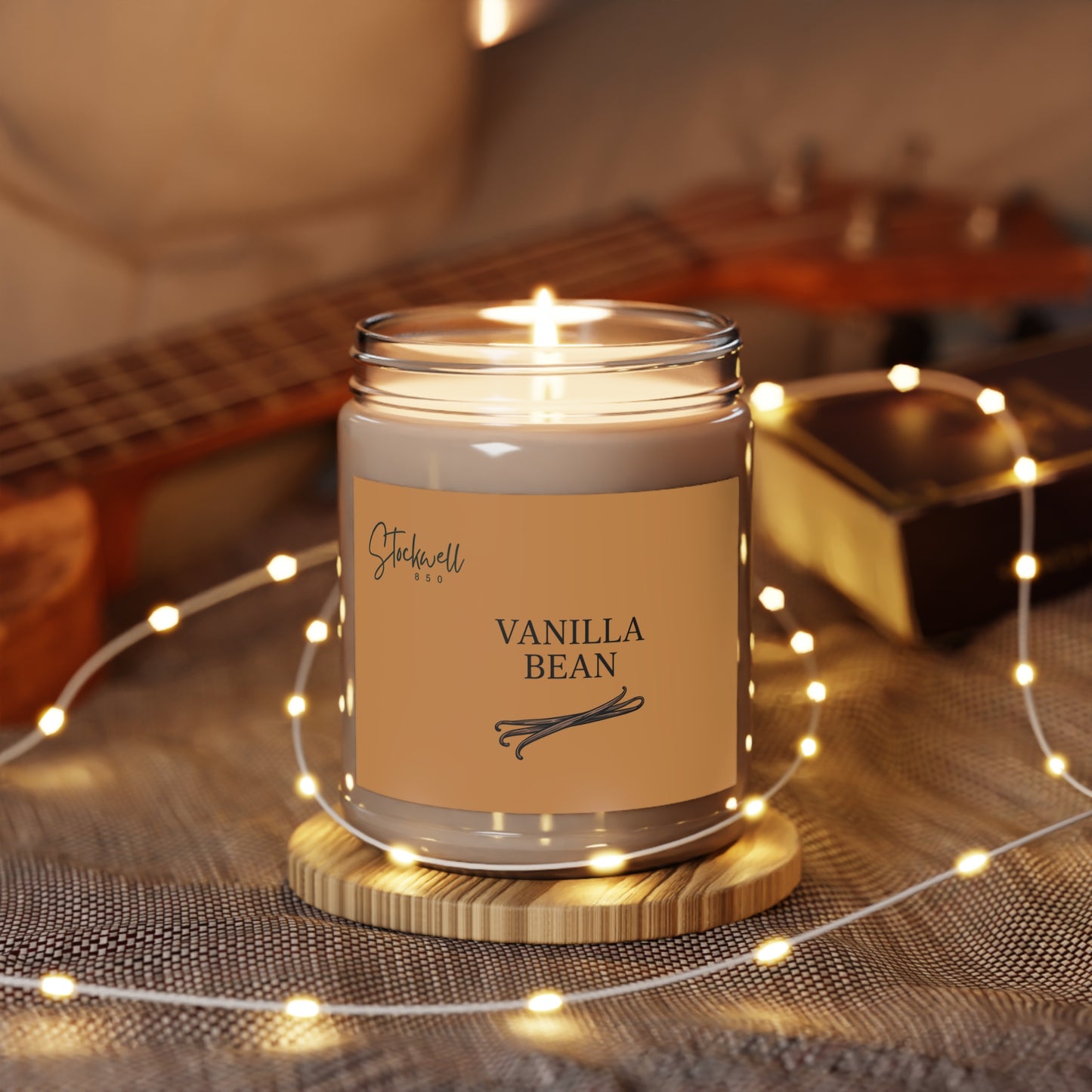 Vanilla Bean Scented Candle, Cozy Home Fragrance, Relaxation Gift, Aromatherapy Candle, Holiday Decor, Gift for Her
