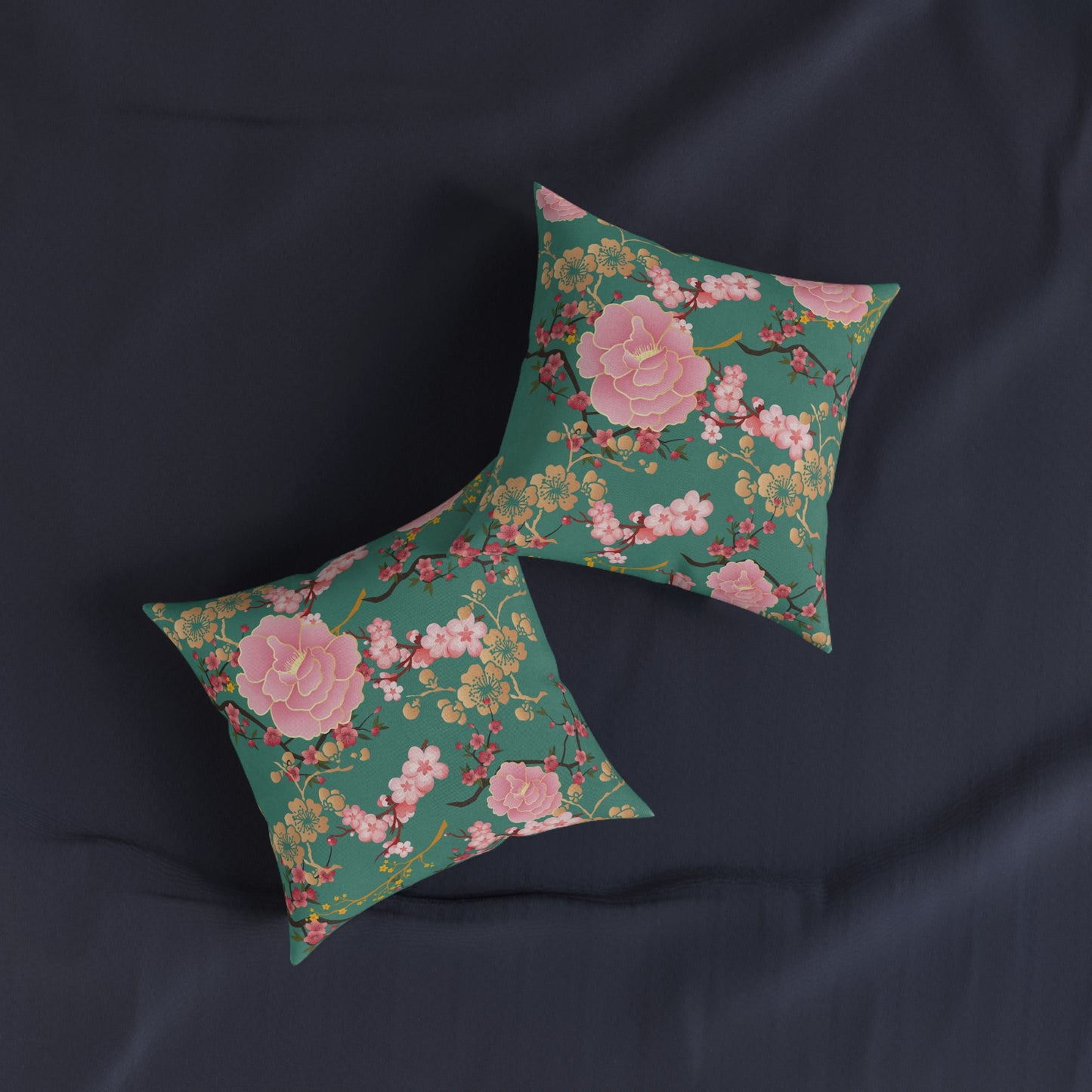 Floral Square Pillow, Decorative Throw Cushion, Living Room Accent, Home Decor, Gift for Mom, Spring Decor, Cozy Bedroom
