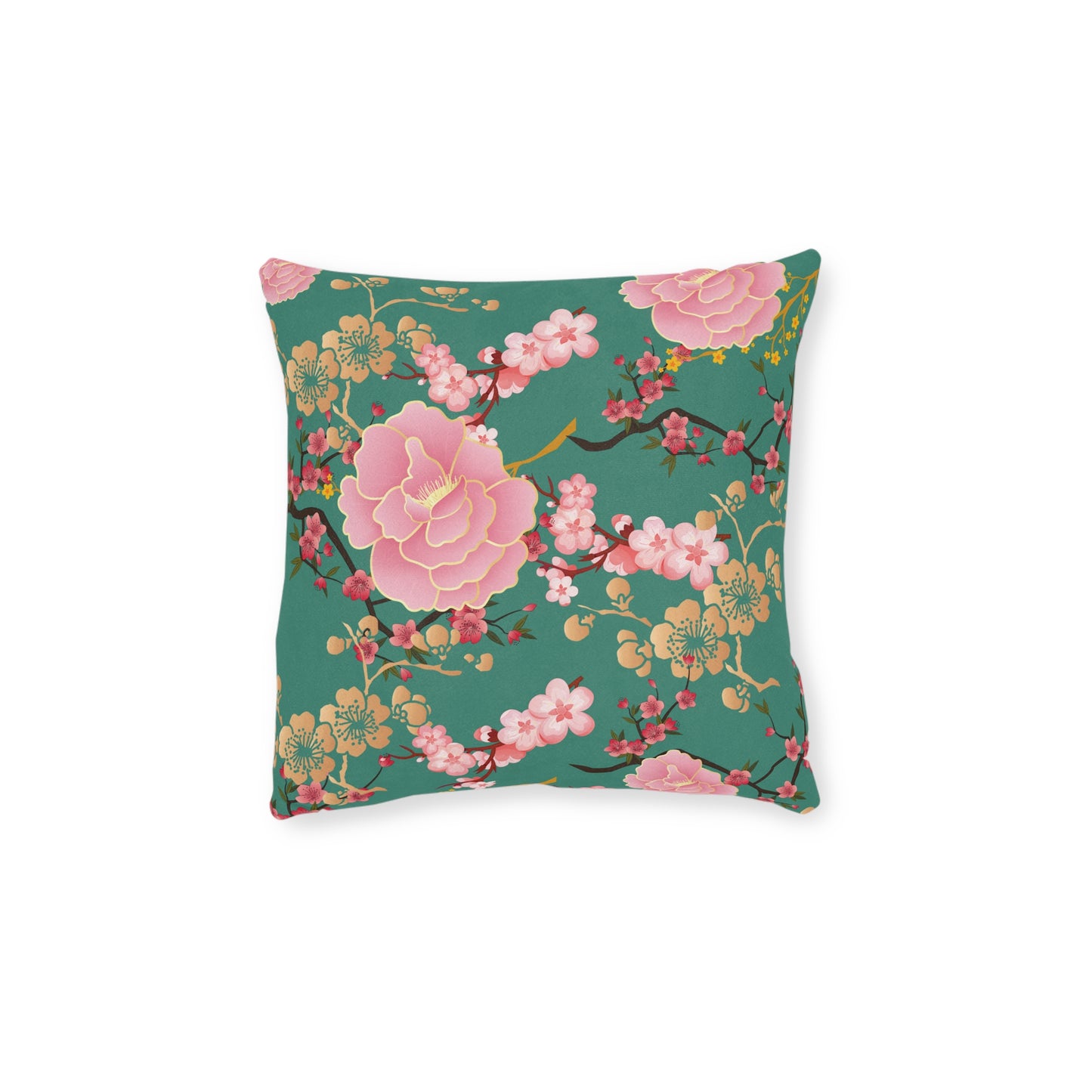Floral Square Pillow, Decorative Throw Cushion, Living Room Accent, Home Decor, Gift for Mom, Spring Decor, Cozy Bedroom