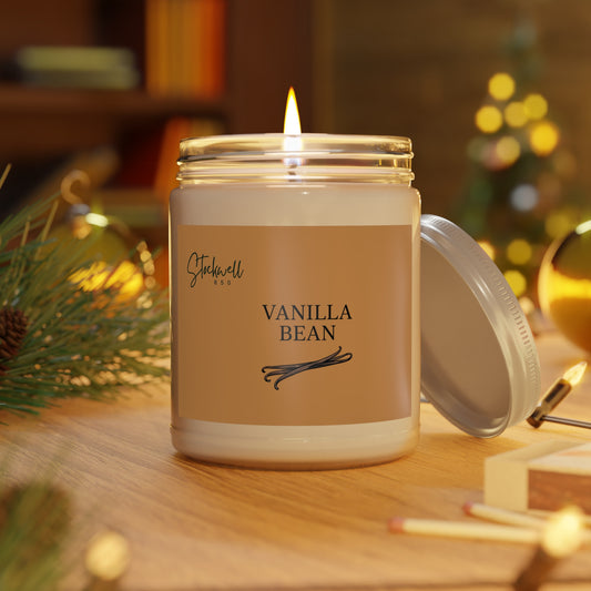 Vanilla Bean Scented Candle, Cozy Home Fragrance, Relaxation Gift, Aromatherapy Candle, Holiday Decor, Gift for Her