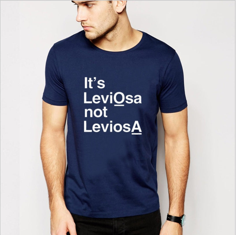 It's leviosas not leviosa personality T-shirts for men and women short sleeves